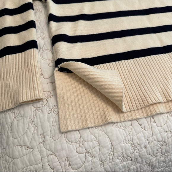 Zara Woman Striped Crew Neck Sweater - Picture 6 of 11